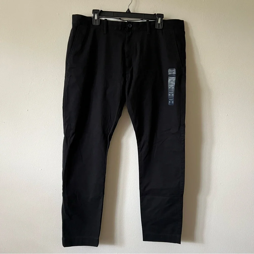 J.Crew Slim-fit flex chino pant men’s black size 36 30
